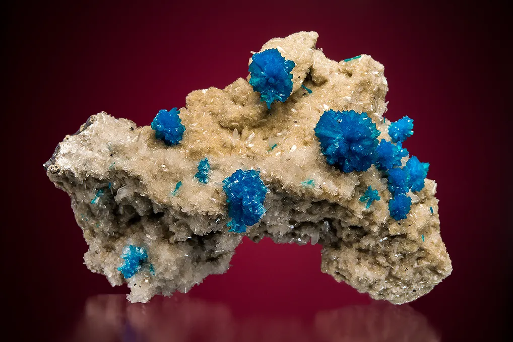 Cavansite on Stilbite image