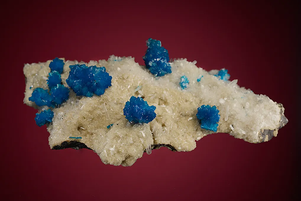 Cavansite on Stilbite - image 4