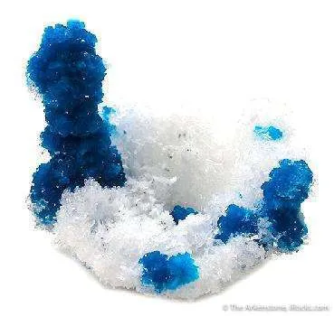 Cavansite on Stilbite image