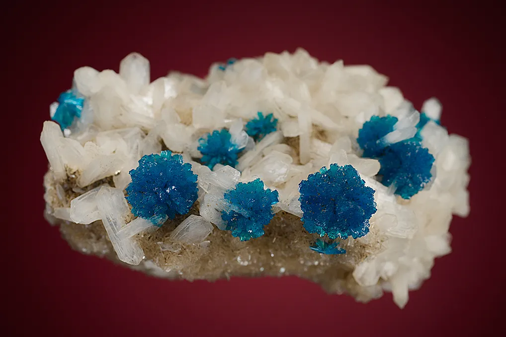 Cavansite on Stilbite - image 4