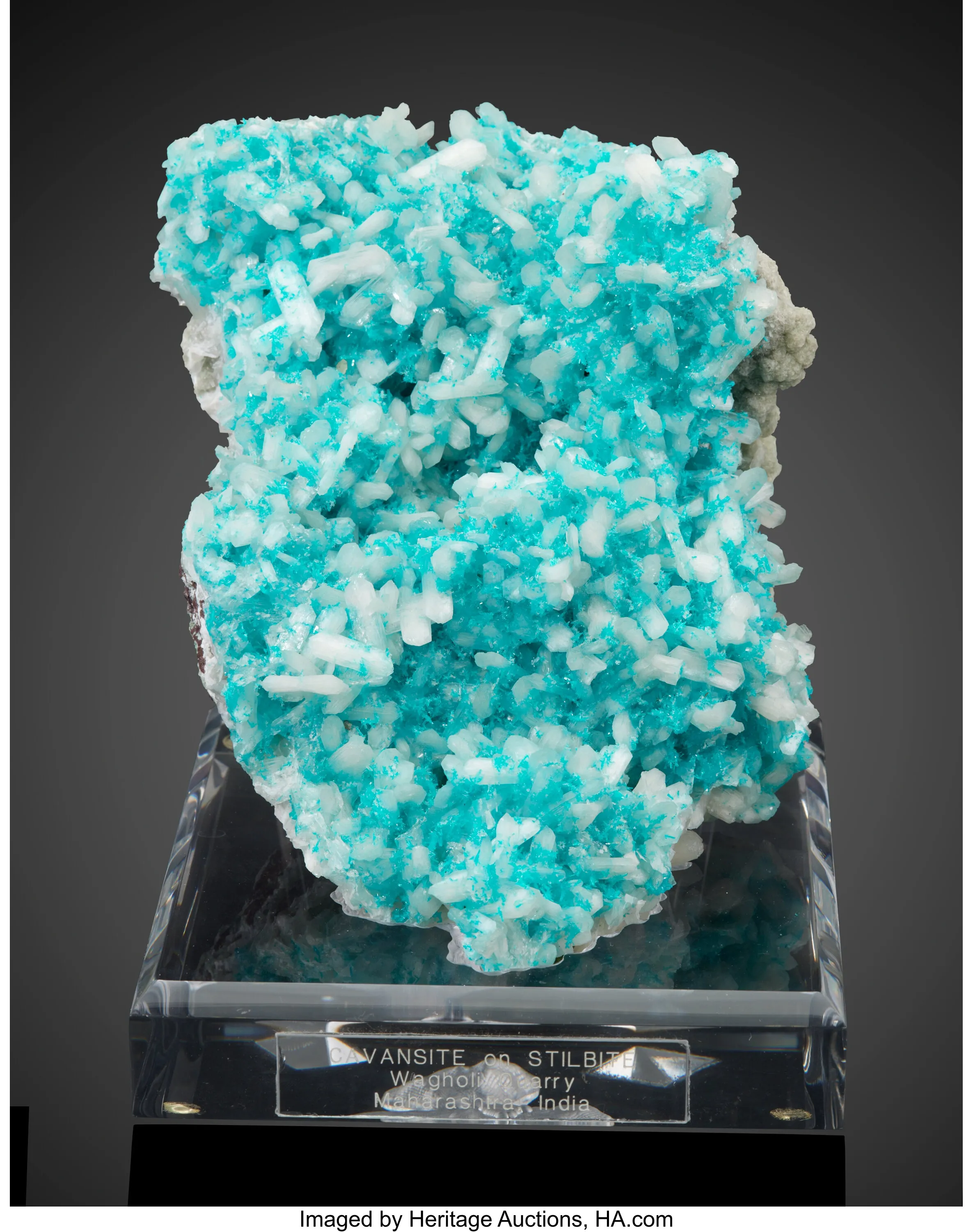 Cavansite on Stilbite - image 1