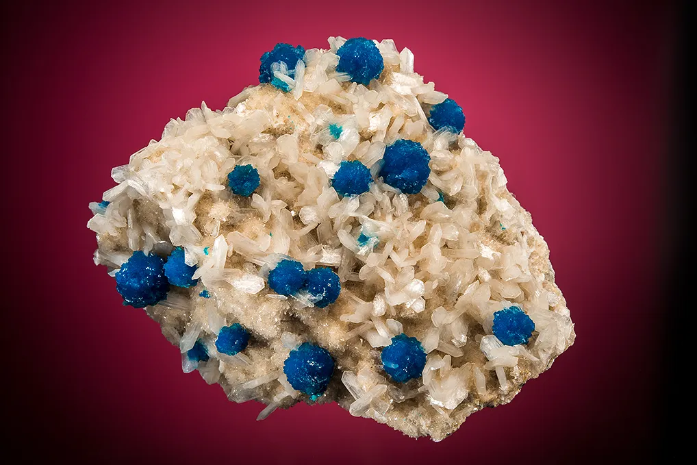 Cavansite on Stilbite image