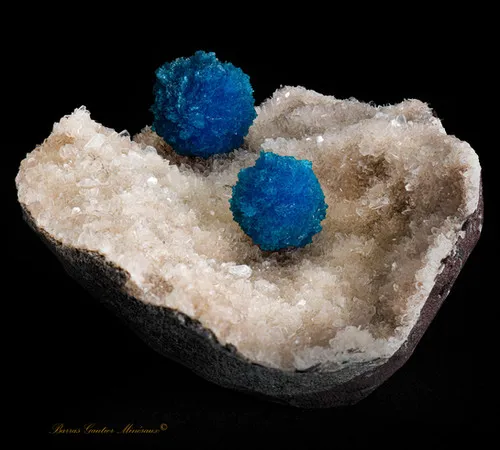 Cavansite on Stilbite image