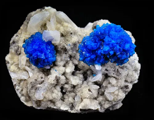 Cavansite on Stilbite image