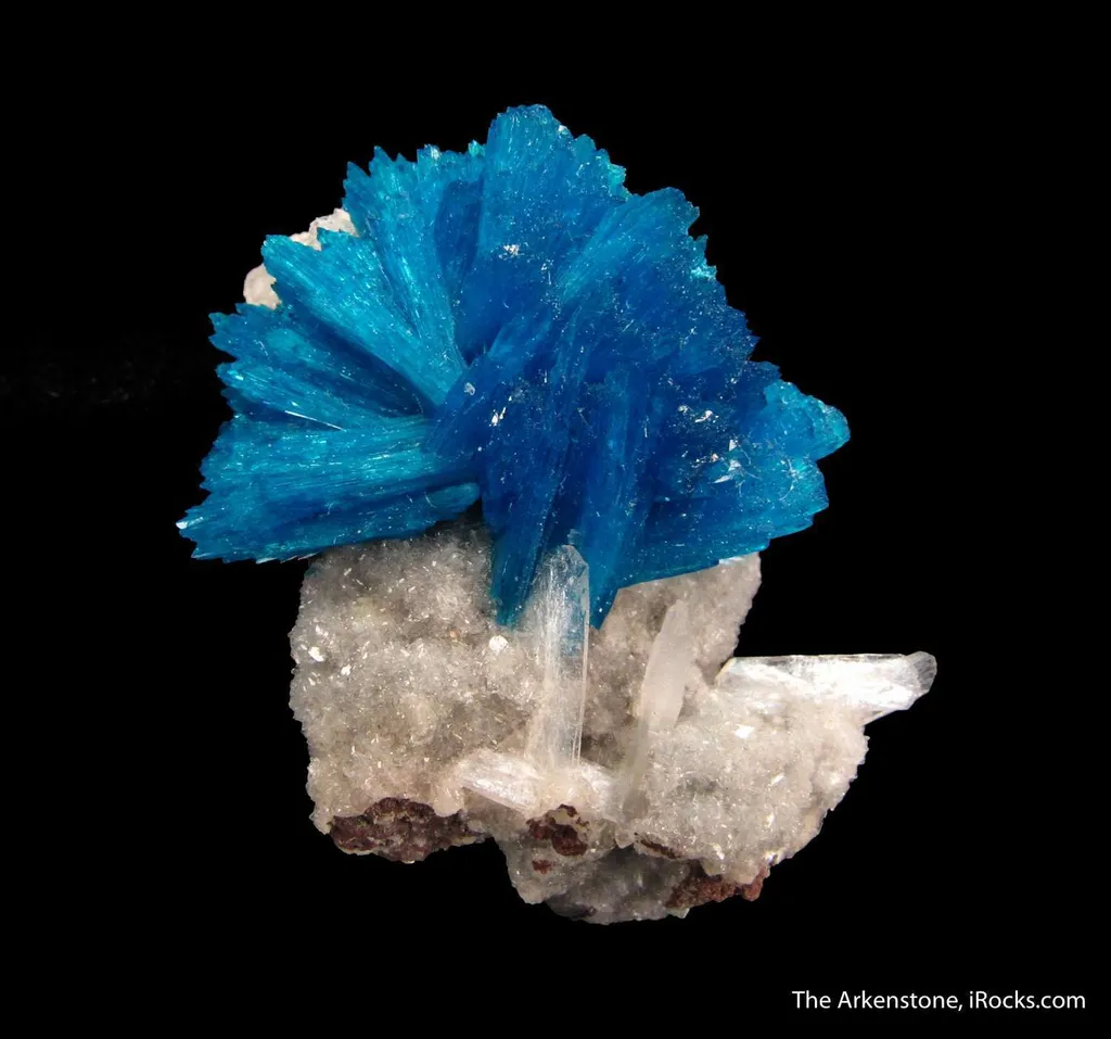 Cavansite on Stilbite image