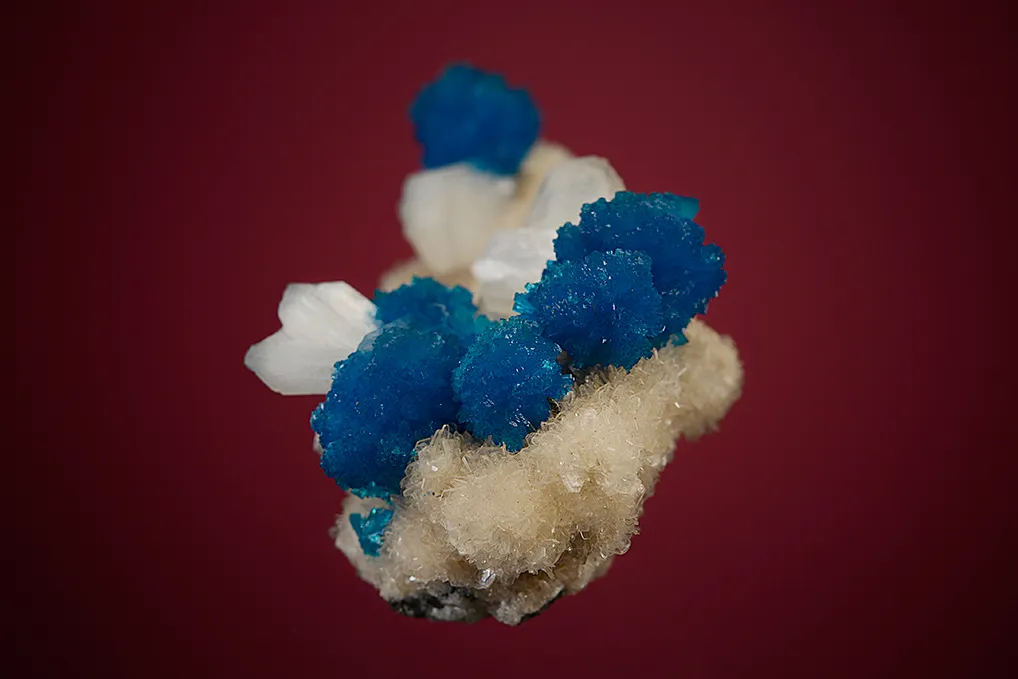 Cavansite on Stilbite - image 4
