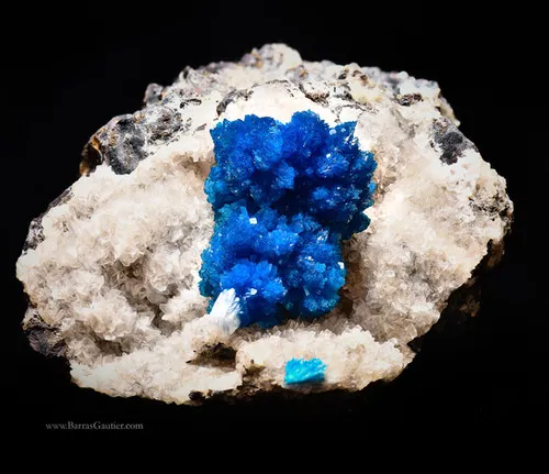 Cavansite on Stilbite image