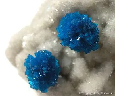 Cavansite on Stilbite - image 2