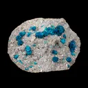 Cavansite on Stilbite,Heulandite Matrix – Vibrant Blue Flowers, Wagholi Quarry, Pune, India – Collector Grade Raw Zeolite Mineral Specimen - image 2