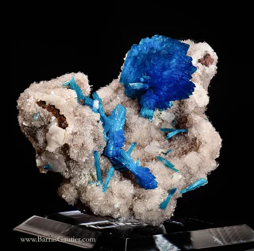Cavansite-Pentagonite on Stilbite image