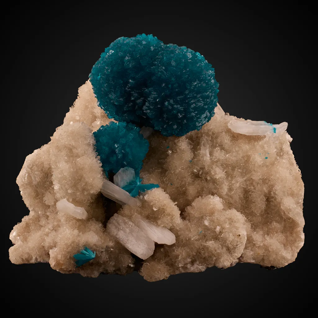 Cavansite, Stilbite image
