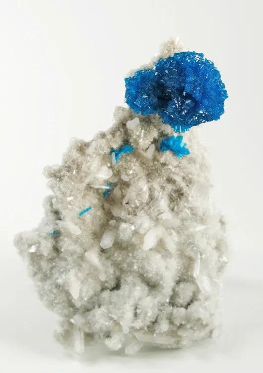 Cavansite, Stilbite-Ca, Quartz image