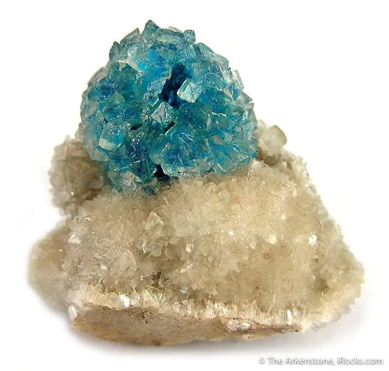 Cavansite, Stilbite, Calcite image