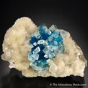 Cavansite with Calcite - image 4