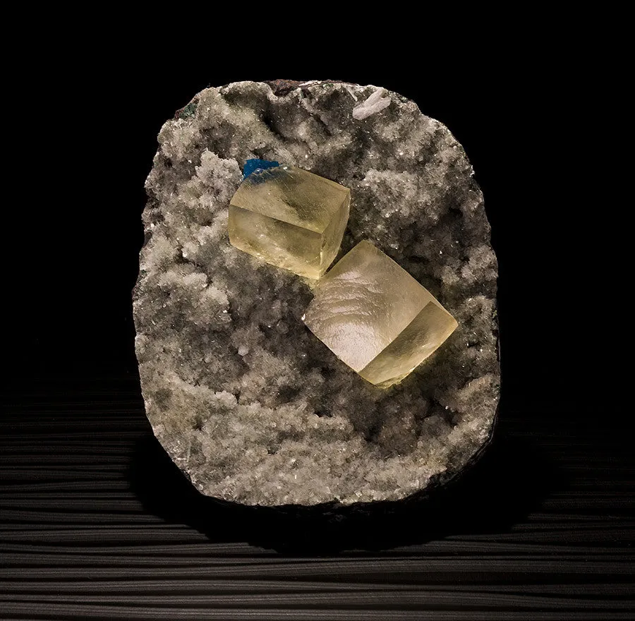 Cavansite with Calcite image