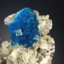 Cavansite with Calcite on Calcite - image 1