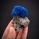 Cavansite with Calcite on Stilbite - image 1