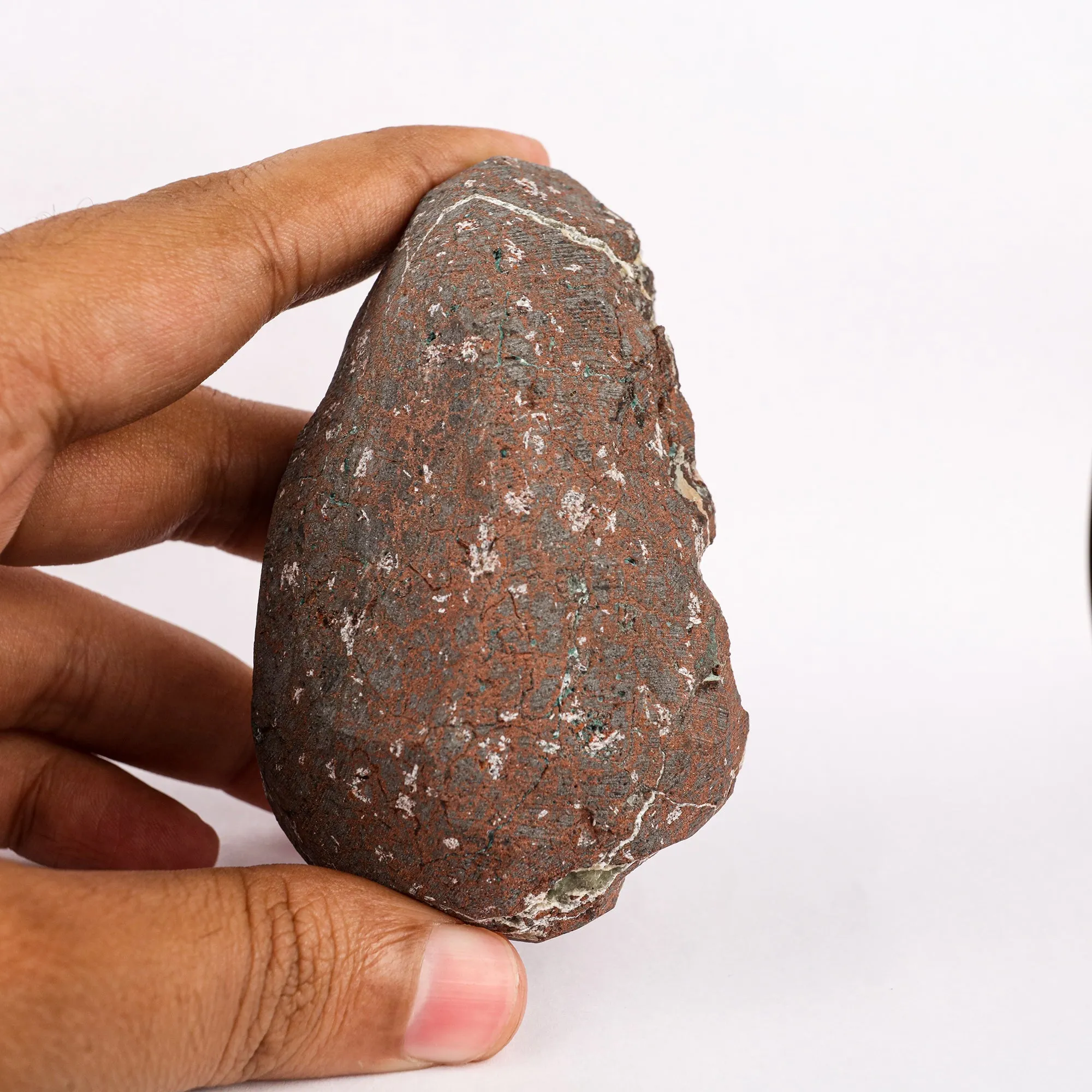 Cavansite with Coated Calcite Natural Mineral Specimen - image 5