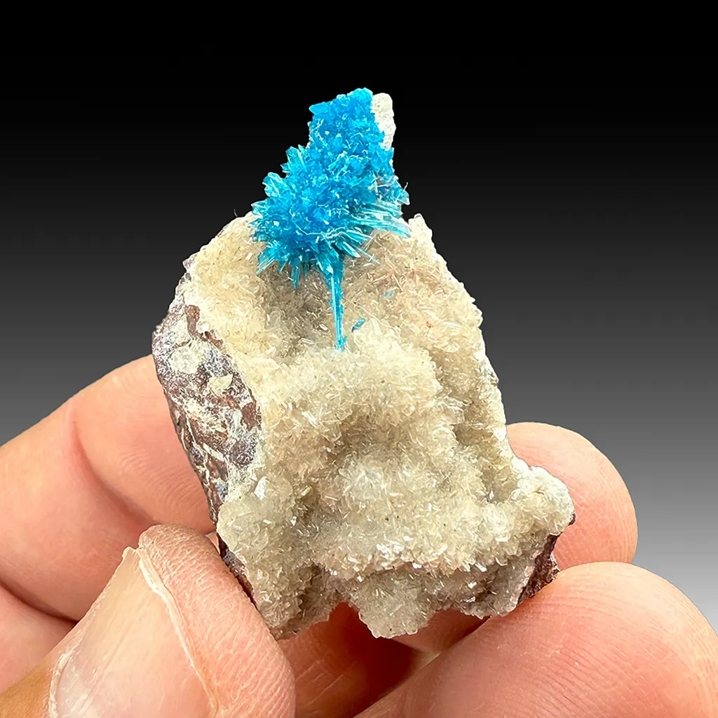 Cavansite with Stilbite image
