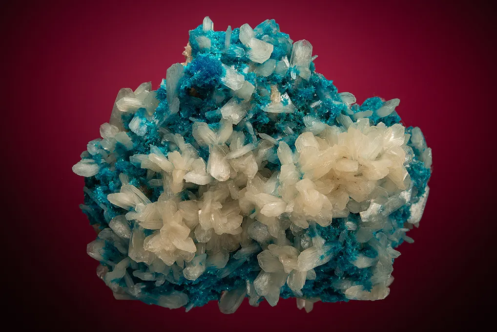 Cavansite with Stilbite image