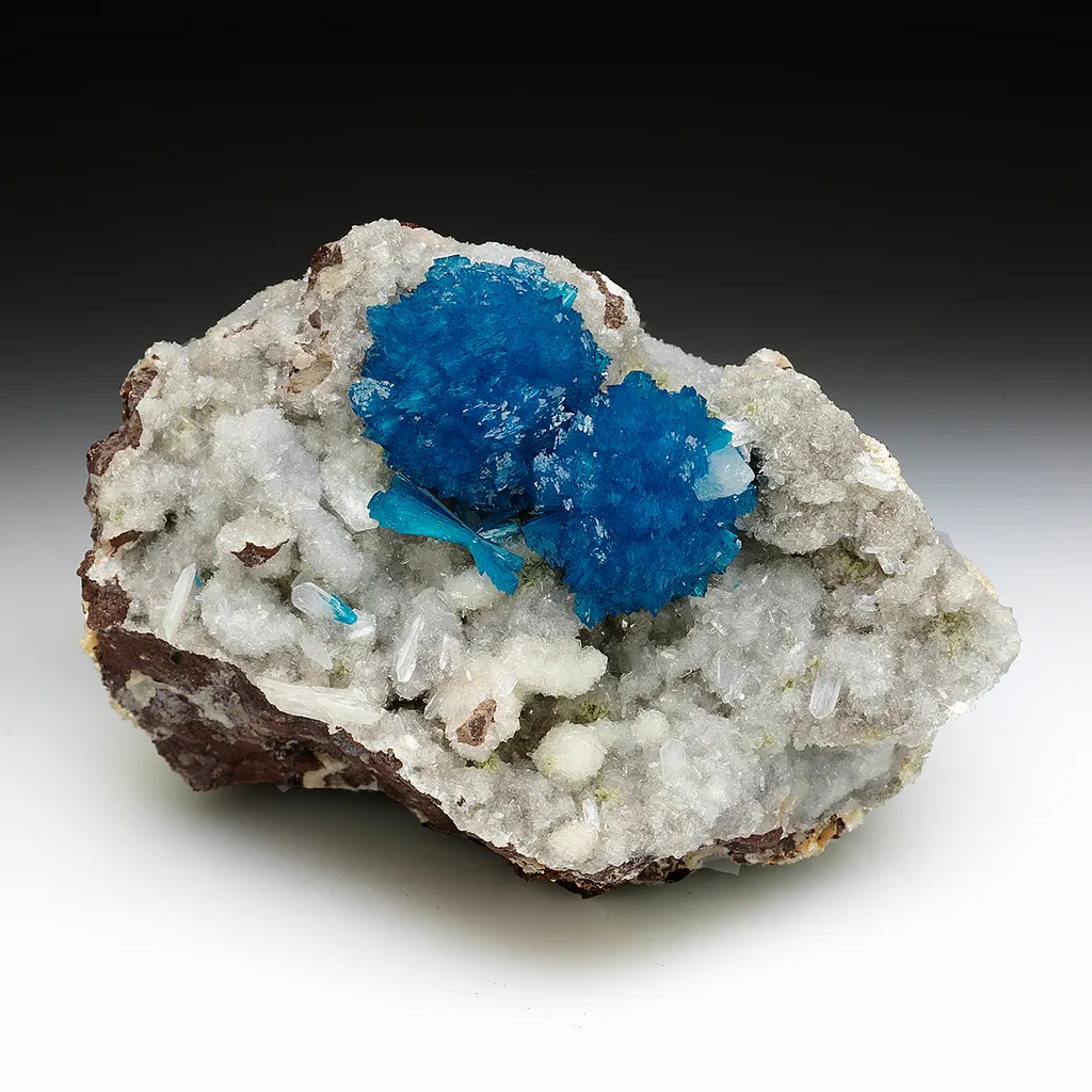 Cavansite with Stilbite image