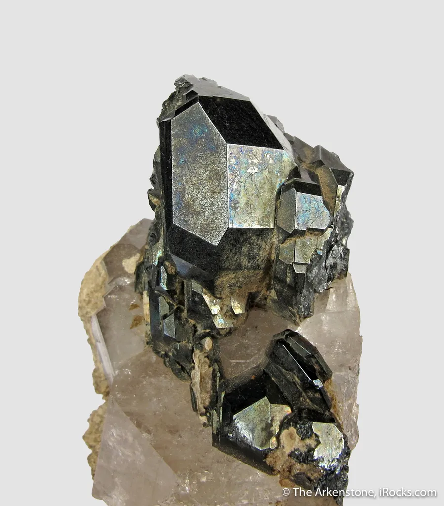 Cavernous Hematite on Quartz image