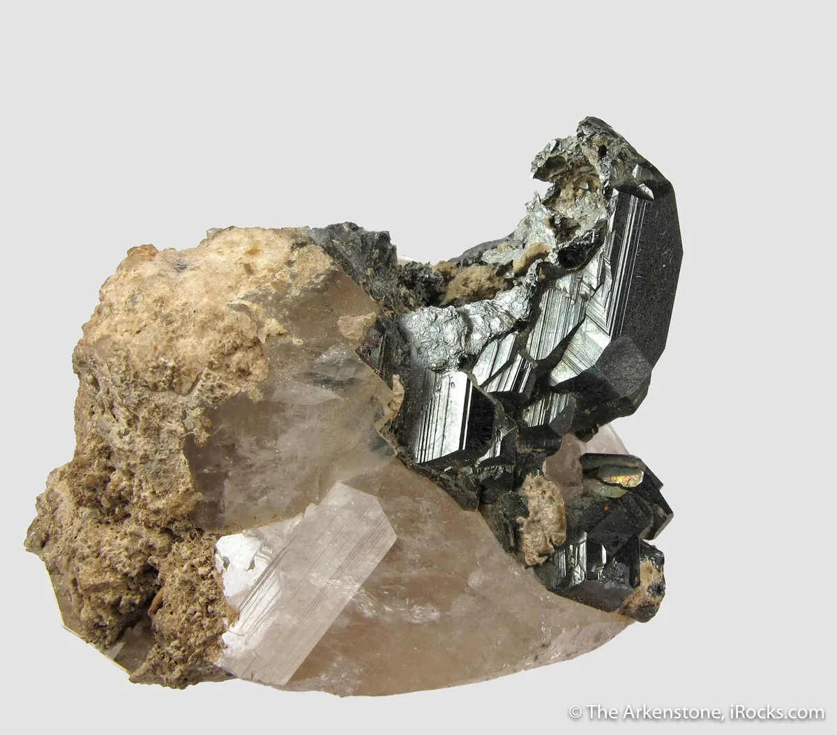 Cavernous Hematite on Quartz - image 6