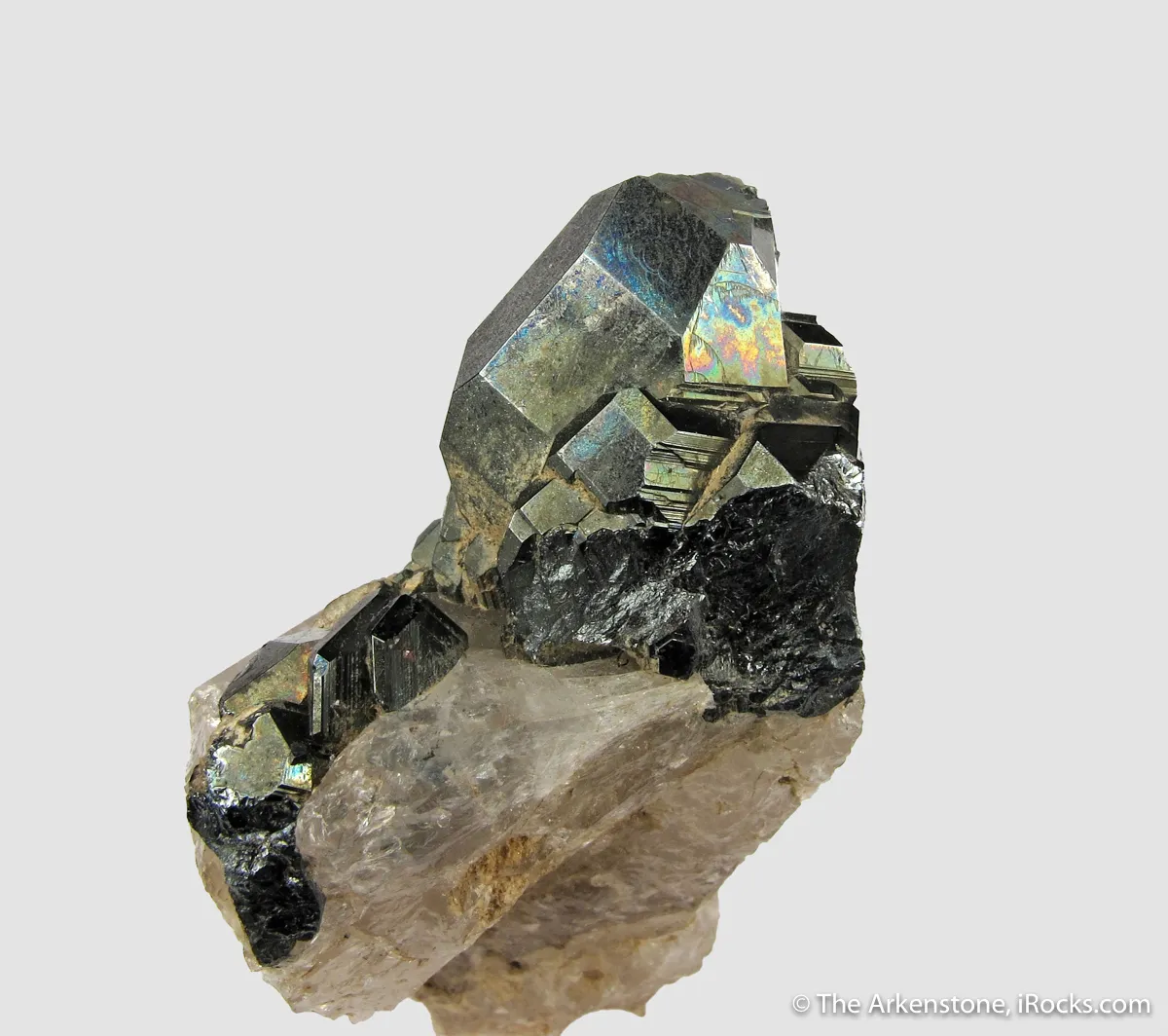 Cavernous Hematite on Quartz - image 4