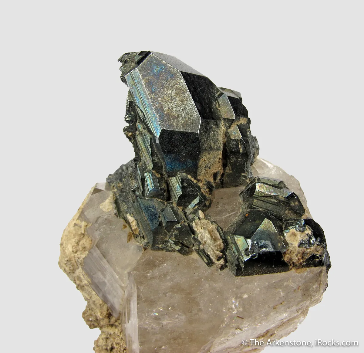 Cavernous Hematite on Quartz - image 2