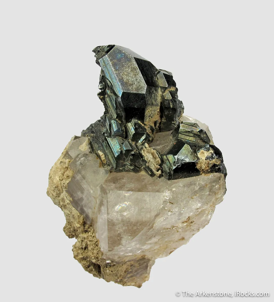 Cavernous Hematite on Quartz - image 3