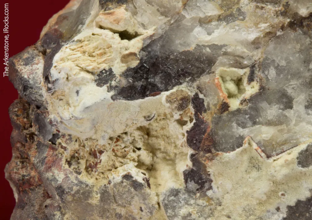 Caysichite-(Y) (type locality) on Quartz - image 2