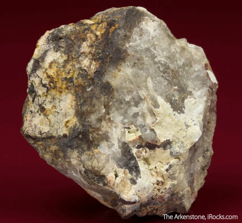 Caysichite-(Y) (type locality) on Quartz image