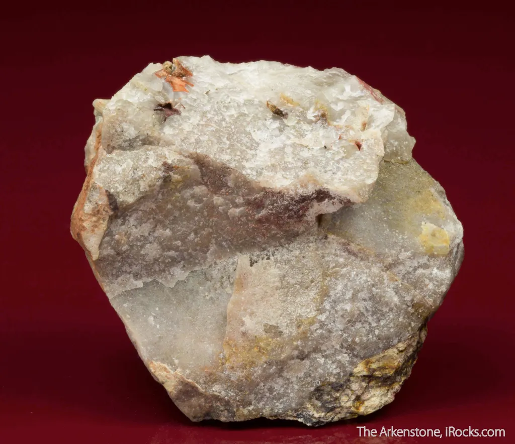 Caysichite-(Y) (type locality) on Quartz - image 3