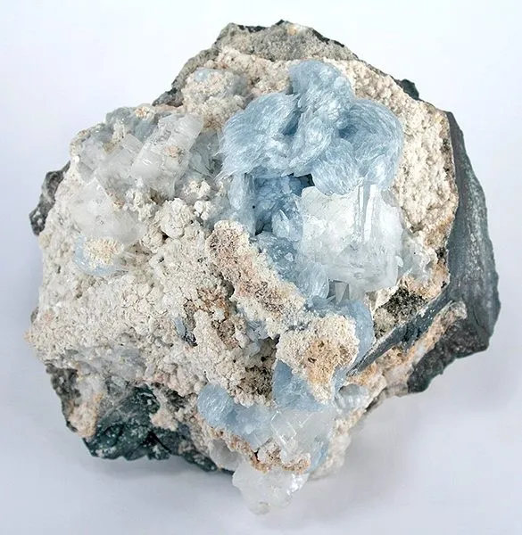 Celestine, Calcite image