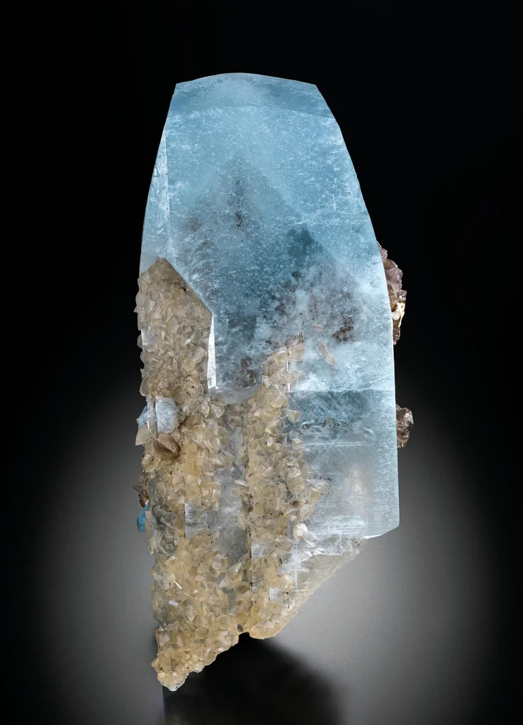 Celestine from Holloway Quarry, Newport, Berlin Charter Township, Michigan, USA image