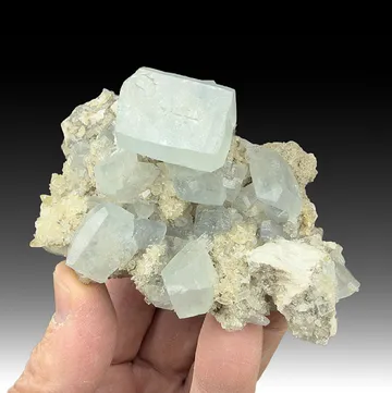 Celestine from Stoneco Lime City Quarry, Lime City, Ohio, USA
