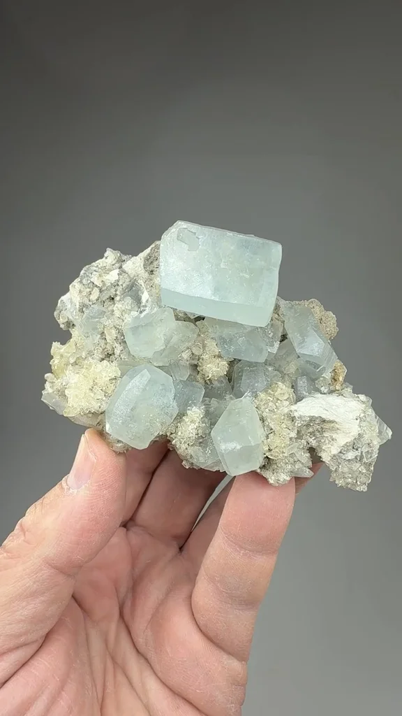 Celestine from Stoneco Lime City Quarry, Lime City, Ohio, USA - image 2