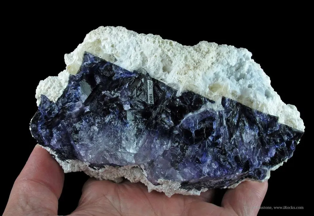 Celestine on Baryte Ps. Celestine, on Fluorite - image 5