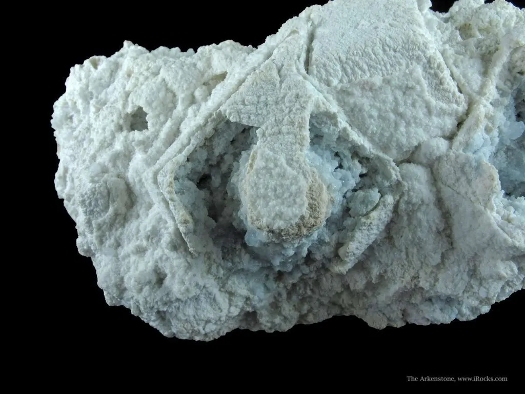 Celestine on Baryte Ps. Celestine, on Fluorite - image 3
