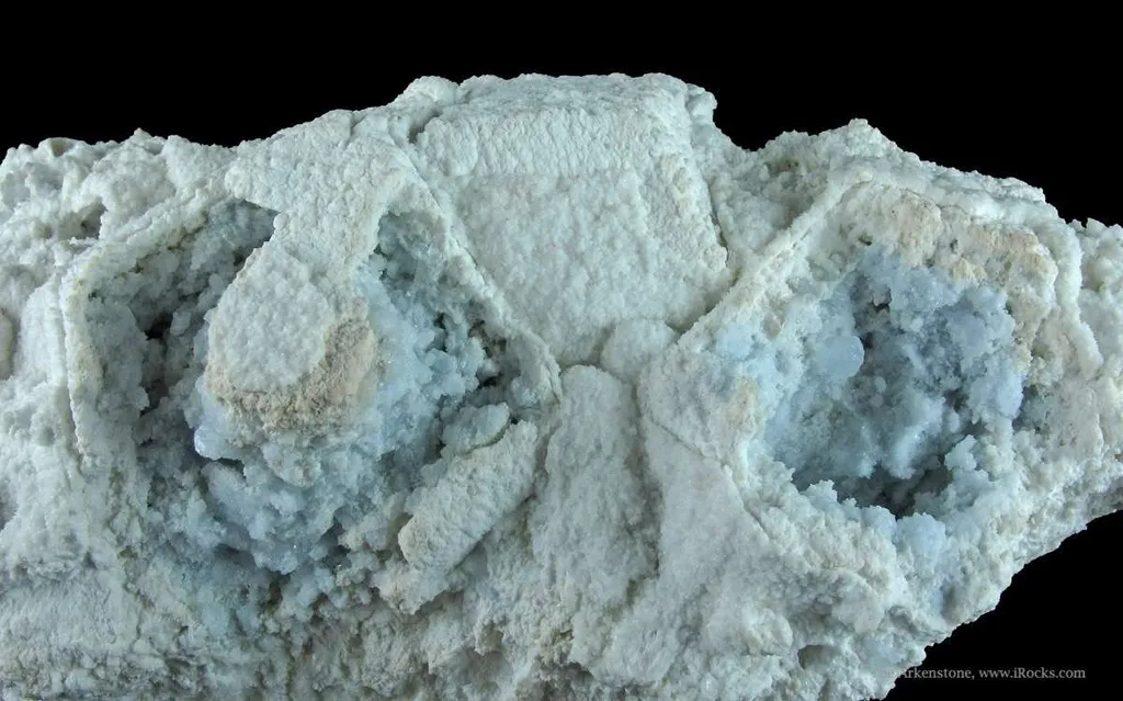 Celestine on Baryte Ps. Celestine, on Fluorite - image 2