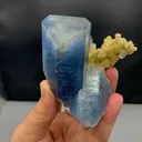 Celestine on Calcite matrix from Afghanistan - image 3