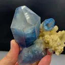 Celestine on Calcite matrix from Afghanistan - image 7