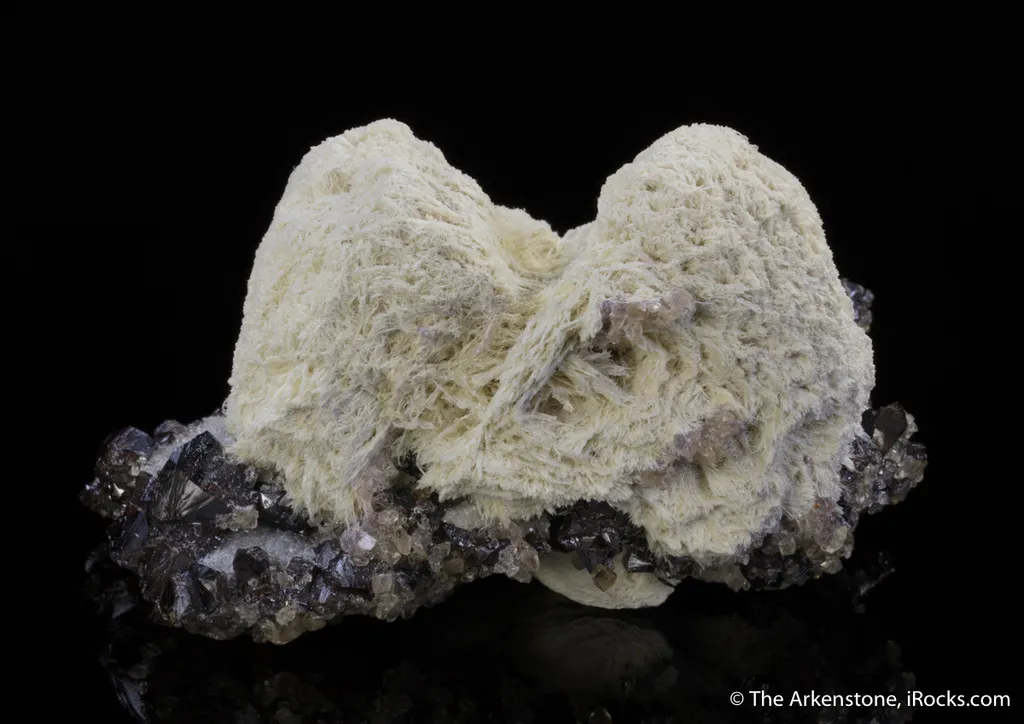 Celestine on Sphalerite after Calcite with Calcite and Fluorite - image 6