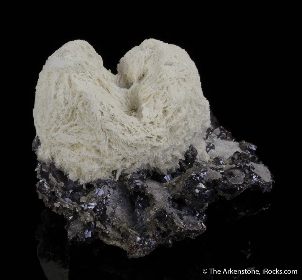 Celestine on Sphalerite after Calcite with Calcite and Fluorite - image 2