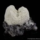 Celestine on Sphalerite after Calcite with Calcite and Fluorite - image 1