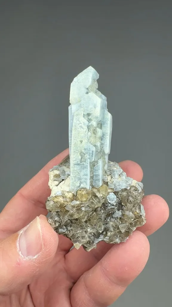 Celestine with Calcite - image 2