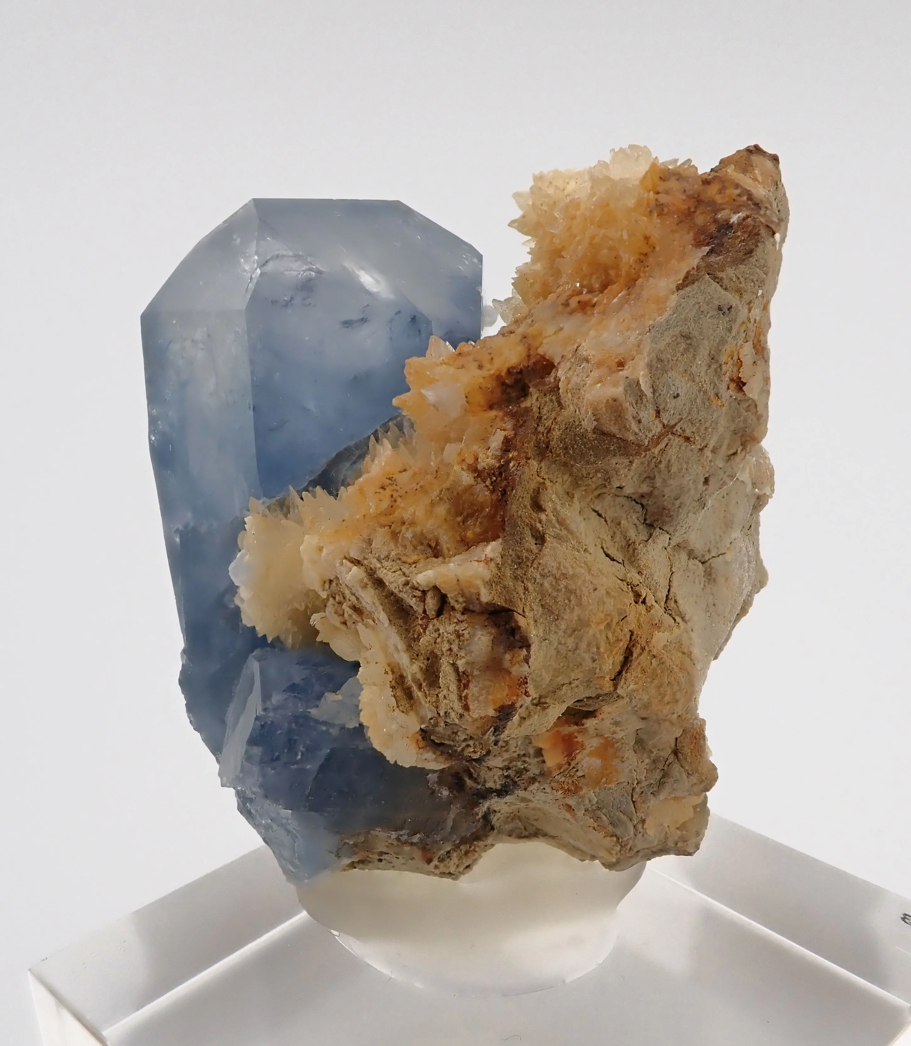 Celestine with Calcite - image 2
