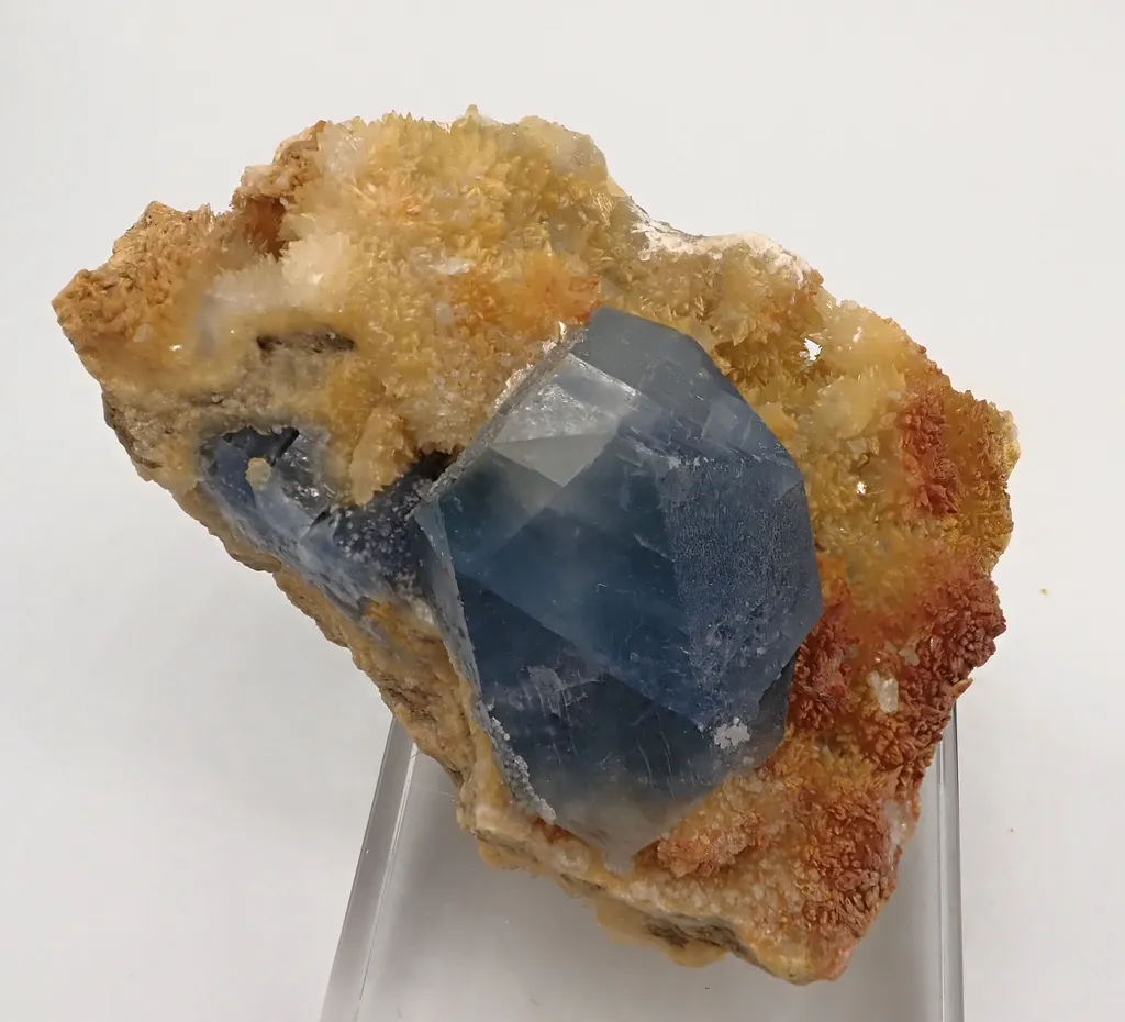 Celestine with Calcite image