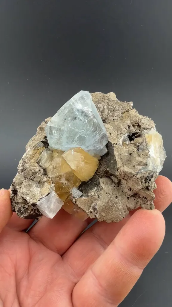 Celestine with Calcite image