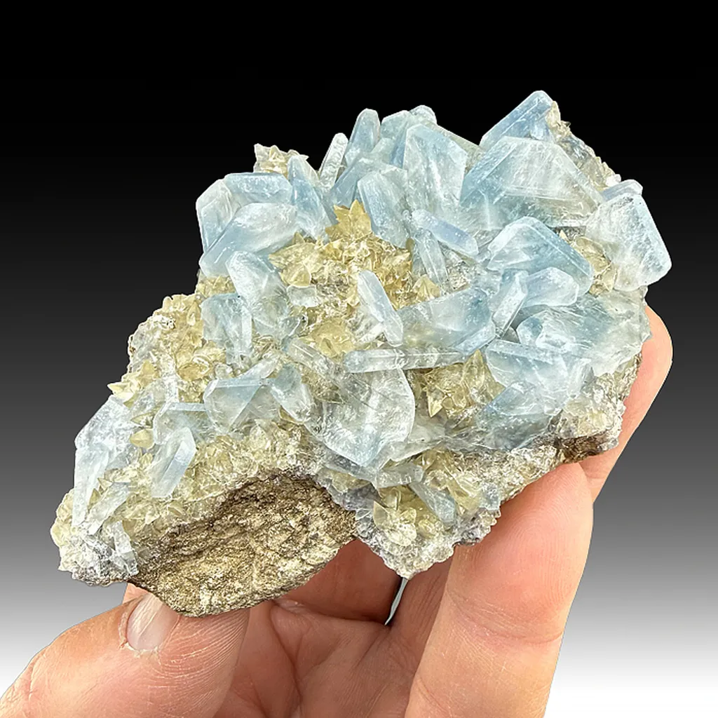 Celestine with Calcite image
